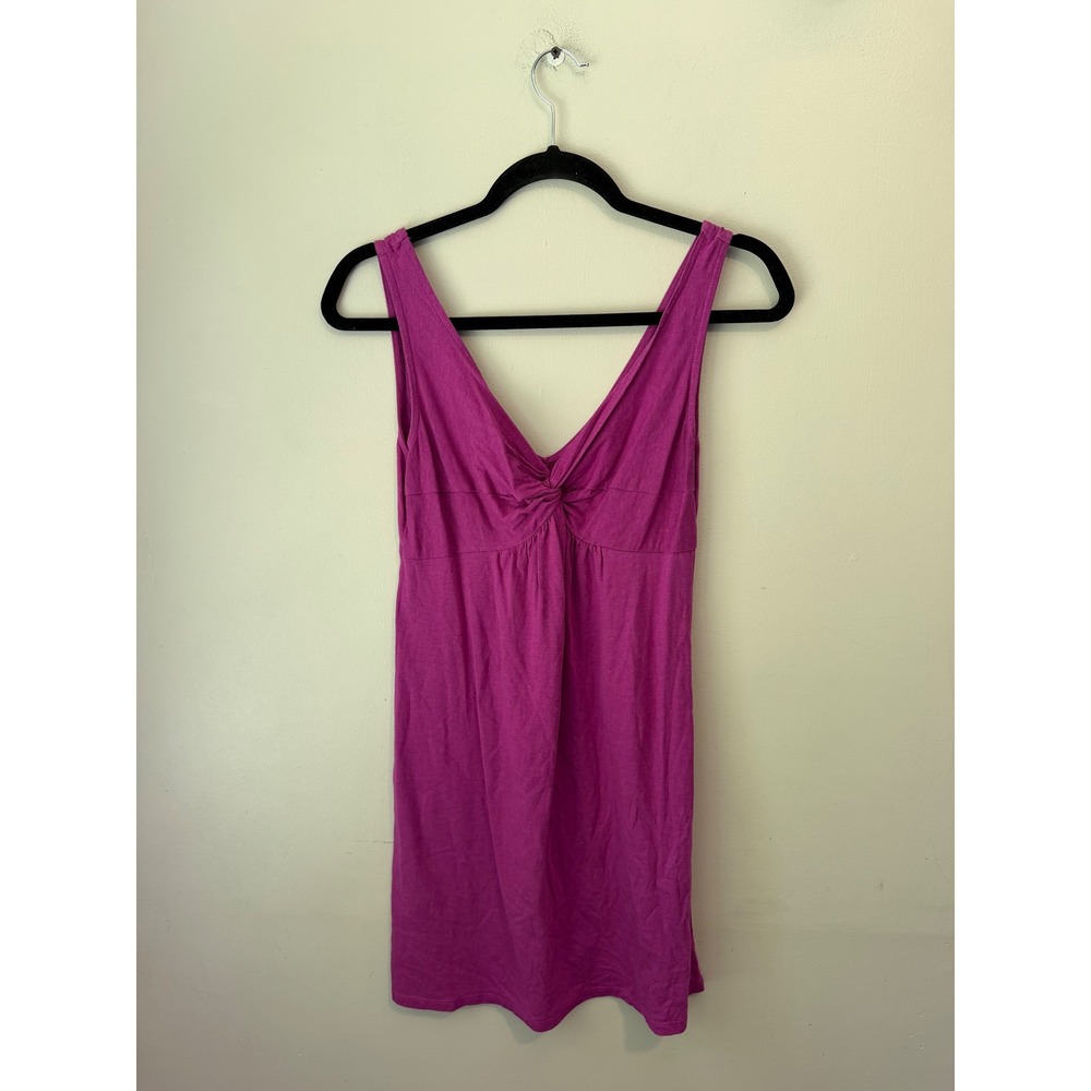 Ann Taylor LOFT Magenta Purple Twist Front V-Neck Sleeveless Top Petite XSP